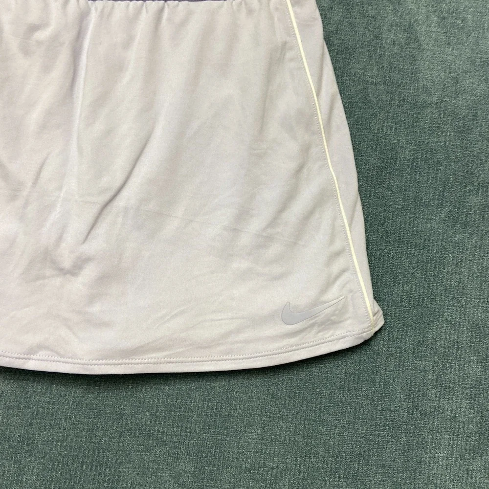 Nike‎ Dri Fit Skort Womens Light Purple Mid Rise Built In Brief Running Tennis